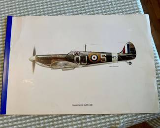 Pair of Aircraft Art Posters by Keith Broomfield