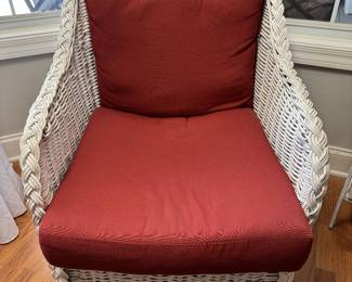 Nice Outdoor Indoor White Wicker Chair