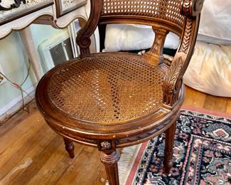 Antique vanity chair.