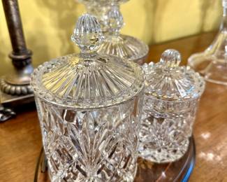 Some of the many lovely pieces of crystal throughout the house.