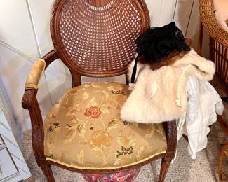 One of a pair of Batesville chairs.