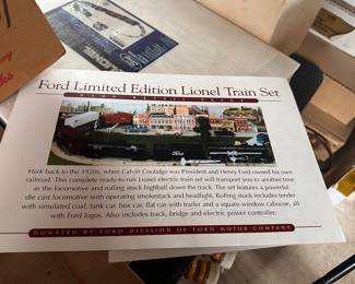 Sealed Ford limited edition Lionel train set.