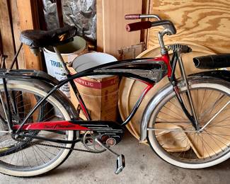 Original 1954 Schwinn Black Phantom bicycle.