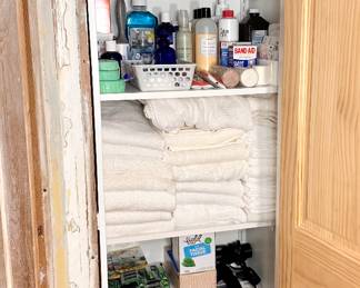 Towels and bathroom items.