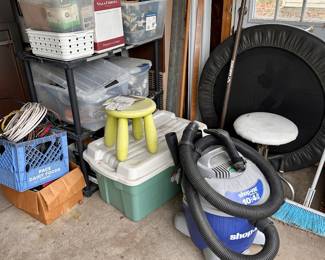 A jam-packed garage!