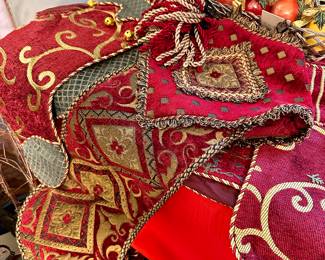 Tapestry style stockings.