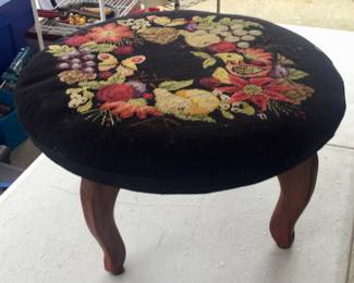 Needlepoint stool