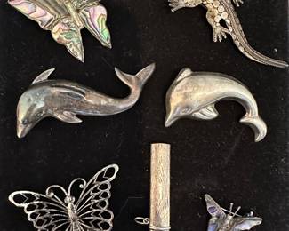 Sterling Silver Brooches