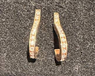 14K Gold & Diamond Earrings