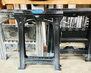 Plastic Black Saw Horses Lot Of 3
