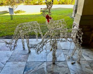 Metal Lighted Deer