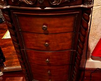 Wooden jewelry armoire