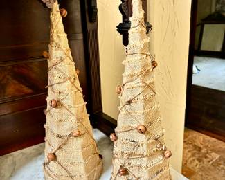 Burlap Christmas Trees