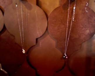 Silver necklaces