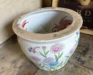 Fish bowl planter