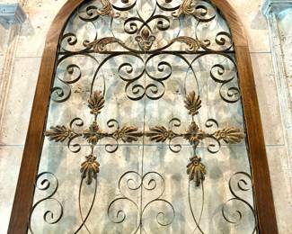 Large arched metal art