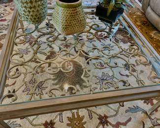 Coffee table scroll top