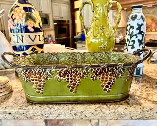 Grape Decorative Tin Container 