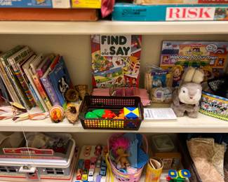 Books, stuffed animals, variety of toys and more