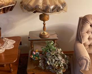 2nd x lamp and end table. 