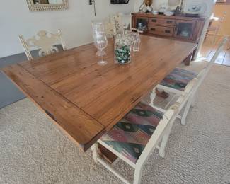 Table and chairs can be purchased separately