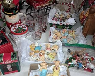 Modern and vintage ornaments