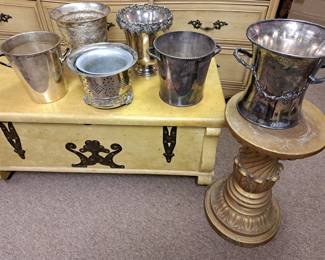 Much vintage silverplate and flatware