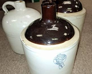 Stoneware jugs. Buckeye