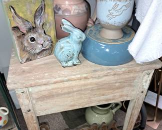 Much pottery, china, glassware, jars and bottles