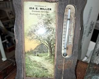 Area collectibles. "Ida Miller Burlington Jct, Mo."