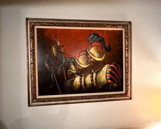 Awesome MCM painting of Spanish conquistadores! 