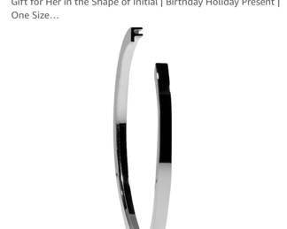 Stella Valle F Initial Cuff Bracelet