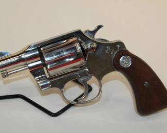 Nickel Colt Detective Special Revolver