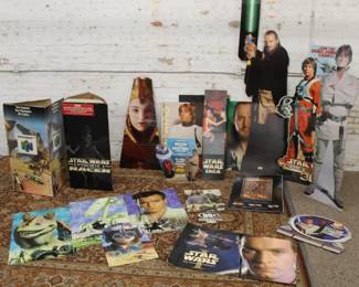 A very Nice Vintage Lot of Star Wars Posters & Stand ups