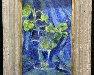 Signed Botanical Still Life Oil Painting 1964
