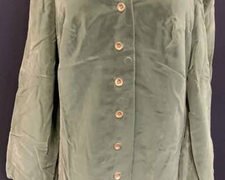 Vintage Green Velvet Coat
