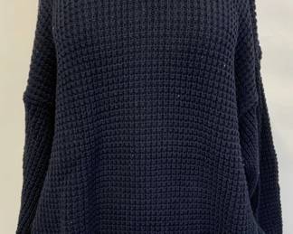 DUNHILL Blue Cotton Crewneck Sweater, Italy
