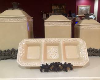 Tan Kitchen Canisters