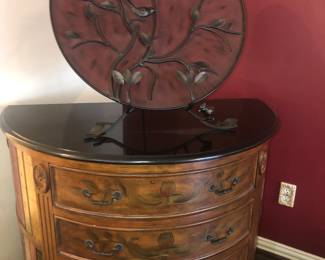 4-Drawer Black Top Entryway furniture