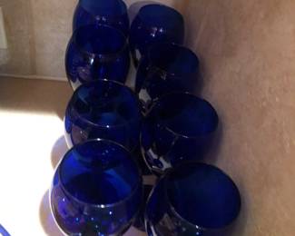 Blue - Wine glasses