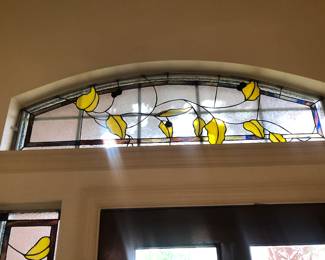 Stain glass entryway custom