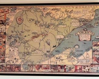 Vintage MINNESOTA ARROWHEAD Promo Poster Board