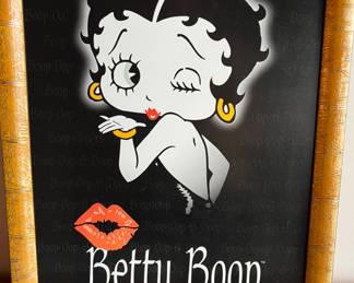 Betty Boop Kiss Framed Boop-Oop-A-Doop Art 