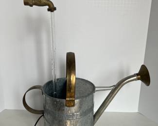 Apple Label Watering Can Contained FOUNTAIN