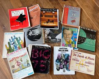 Variety of Vintage Piano Books 