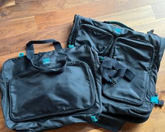 CRATE and BARREL Black Nylon Luggage Travel System