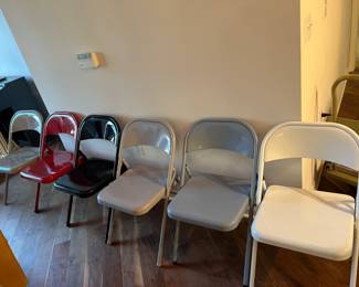 MECCO Multi-color Metal Folding Chairs 