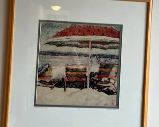 Signed Print Juicy Summer Day by SANDRA RUSSEL