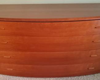 Modern Italian Curved 4 Drawer Dresser 