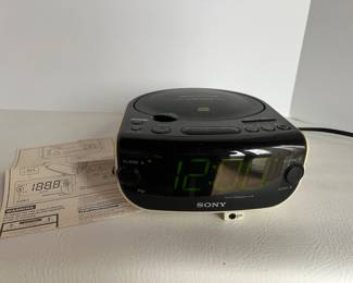 Vintage 90s SONY Clock CD Player Dream Machine